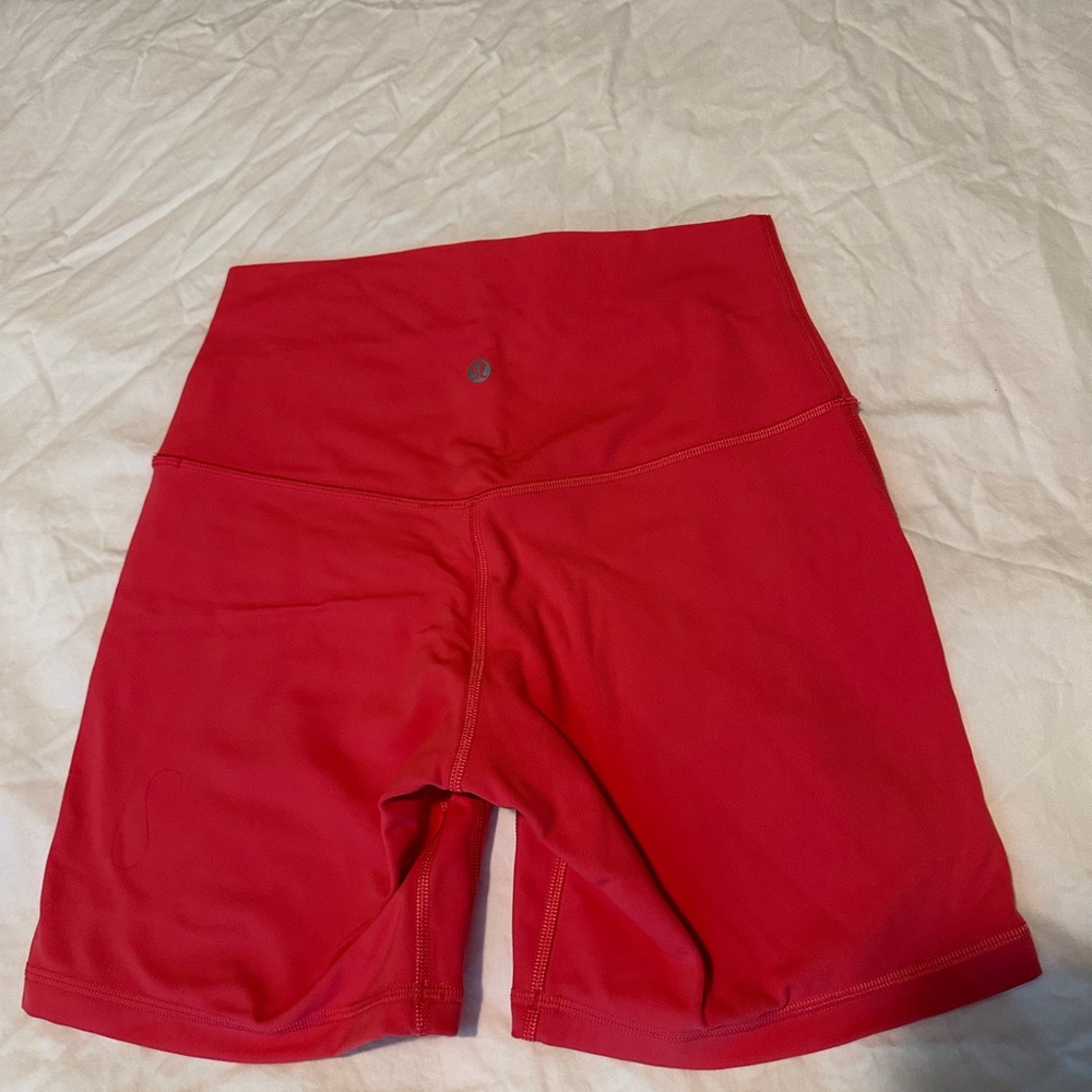 Lululemon Athletica Red Athletic Shorts